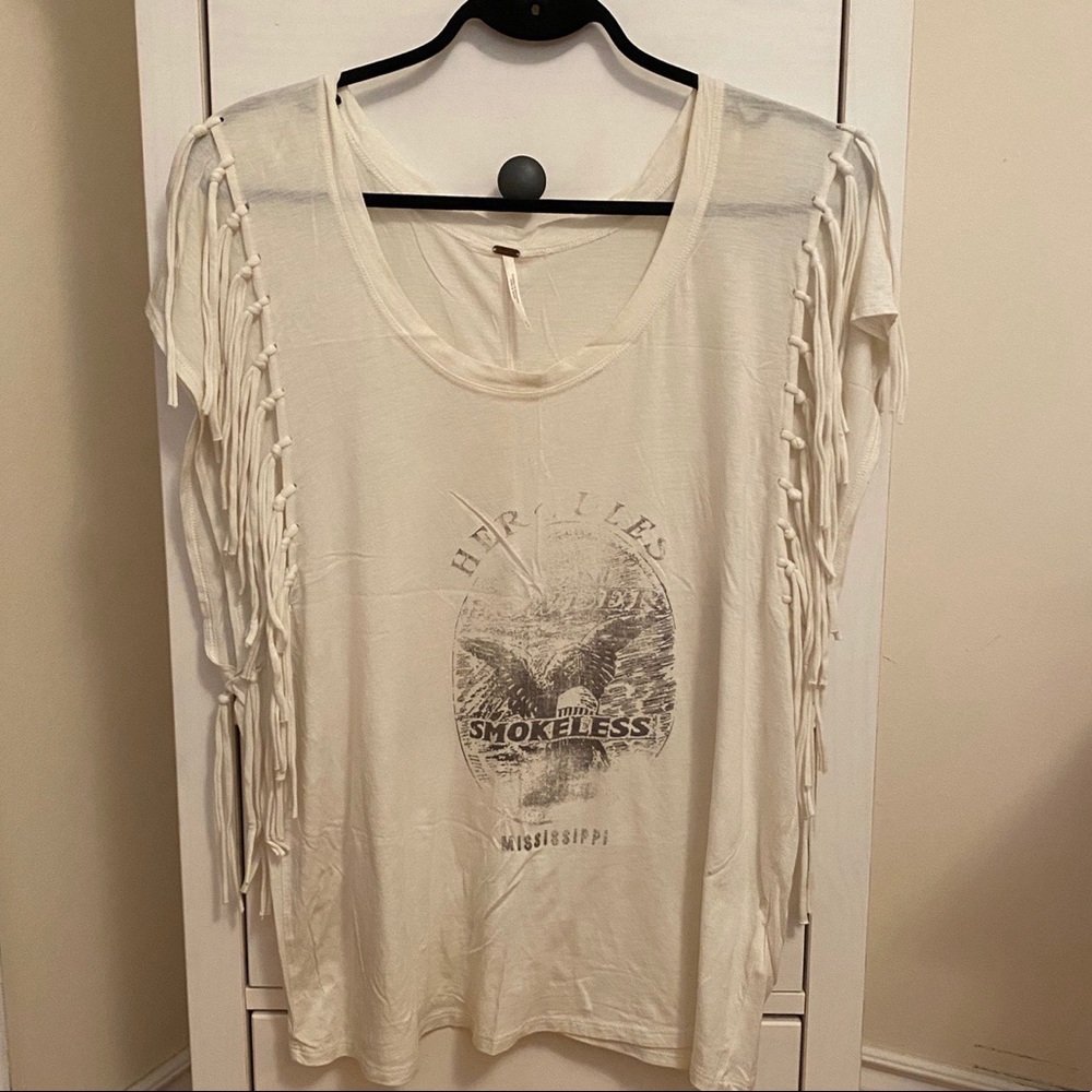 COPY - Free people vintage fringe t shirt western